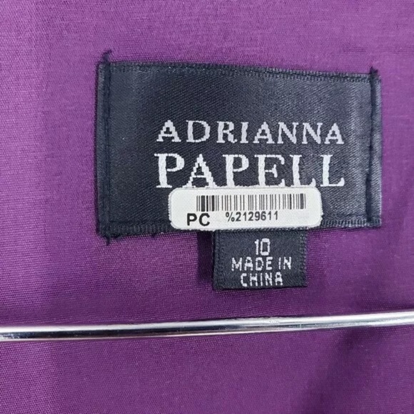 Adrianna Papell Textured Purple Sheath Dress - Picture 6 of 8